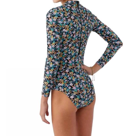 NEW O'NEILL tatum long sleeve surf suit in black - Picture 5 of 5